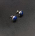 kolczyki lapis lazuli, kolczyki z lapis lazuli, kolczyki sztyfty 10 mm, biżuteria z kamieni naturalnych, niebieskie kolczyki