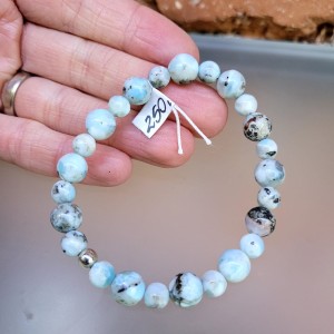 Zamówienie . Bransoletka larimar