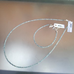 Zamówienie - Komplet naszyjnik i bransoletka z akwamarynu